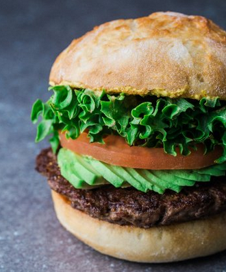 Grass‑fed Burger (GF Bun) at Green Fork Kitchen (gluten‑free)